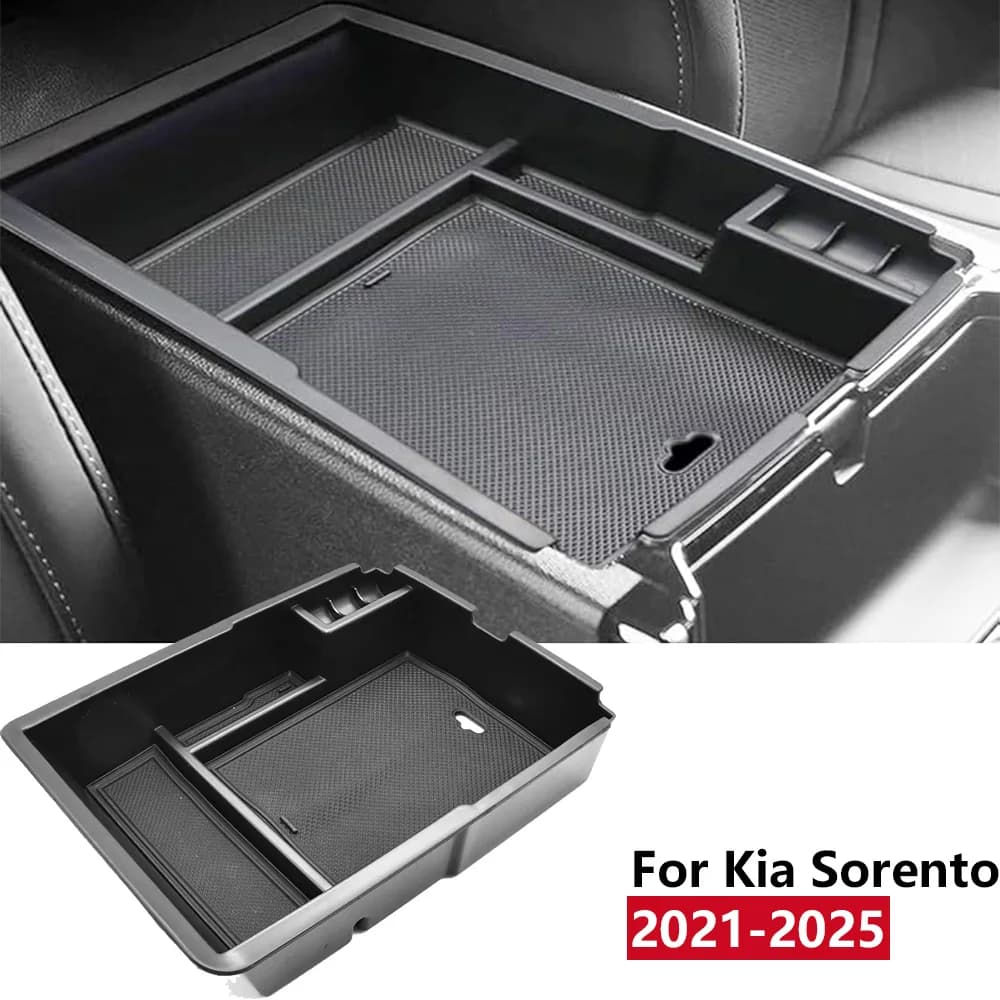 Auto Bracciolo Inserto Vassoio di Immagazzinaggio Portamonete Per Kia Sorento 2021 2022 2023 2024 2025 Console Centrale Organizer Vassoio Accessori
