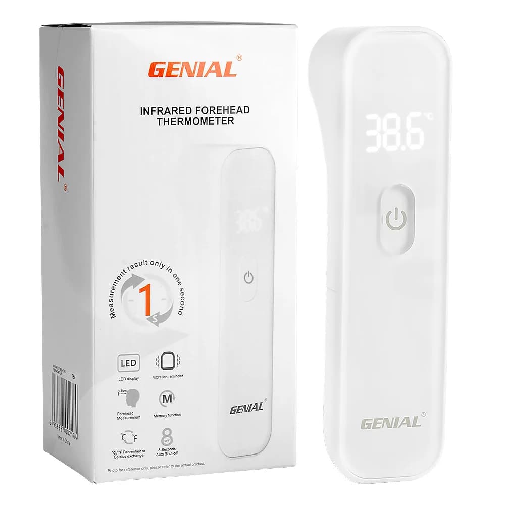 Front thermometer No-Touch, infrared digital for adults and children, Touchless,3 Ultra-sensitive sensors, Silent vibration Feedback