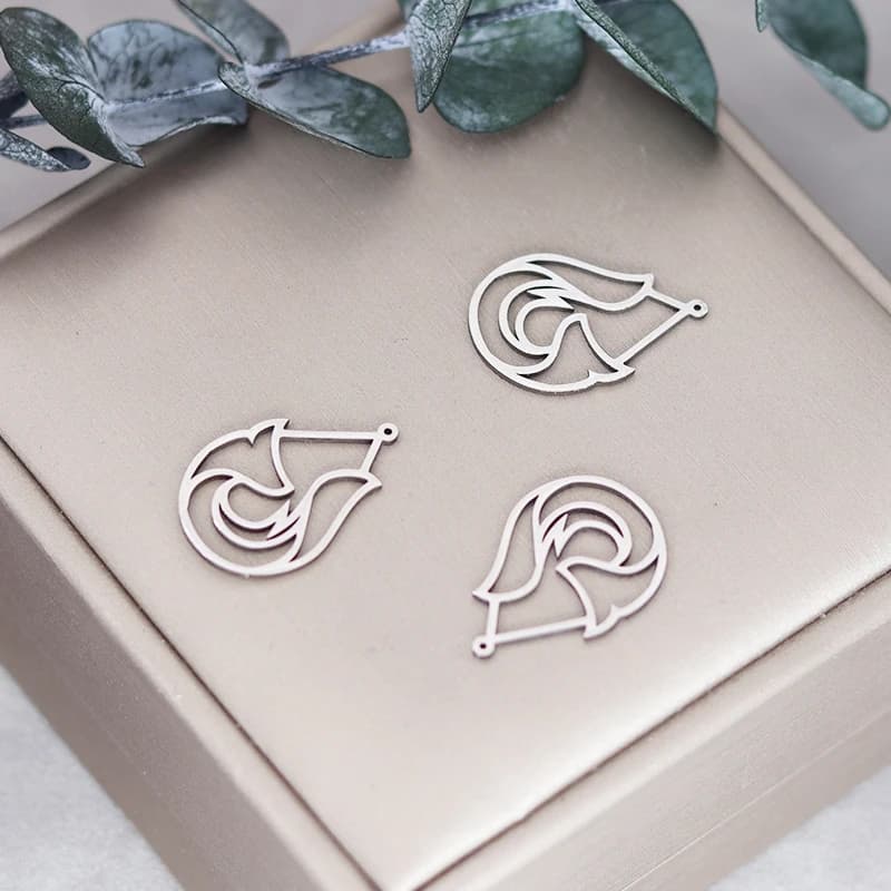 3pcs Stainless Steel Water Drop Shaped Connectors Pendant Charms For Jewelry Earring Necklace Making Accessories Wholesale