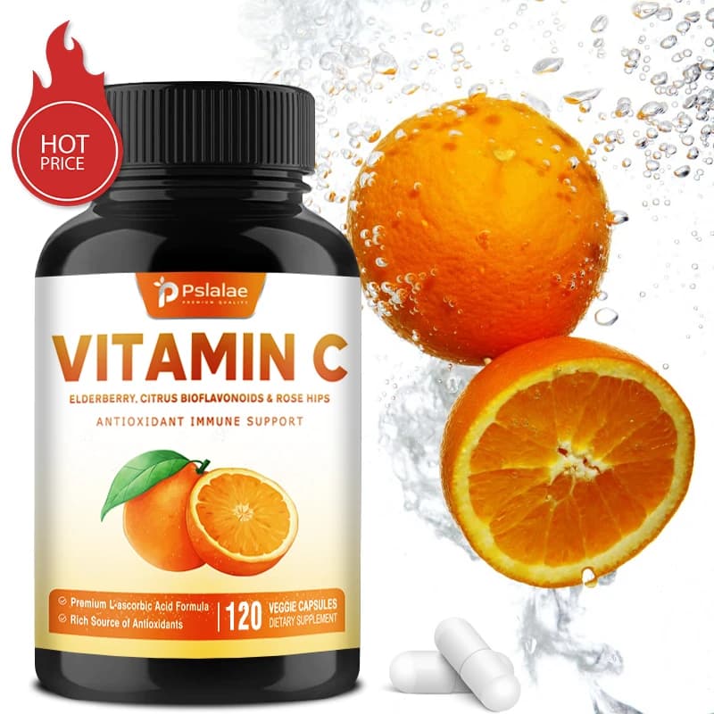 Integratore di Vitamina C - Promuove la Produzione di Collagene, Antiossidante, Migliora il Tono della Pelle Opaca, Pelle Liscia e Rassodata, Supporto Immunitario, Non-OGM