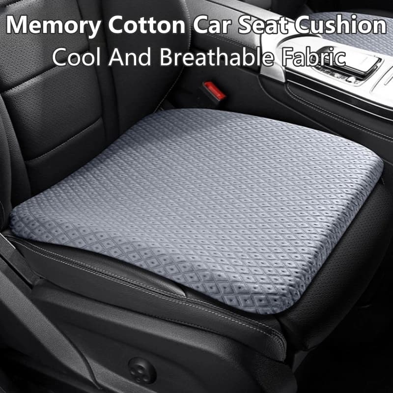 Cuscino per seggiolino auto Cuscino lombare in cotone memory Supporto per conducente Traspirante e fresco in estate Cuscino per seggiolino auto per sedia comfort in rilievo