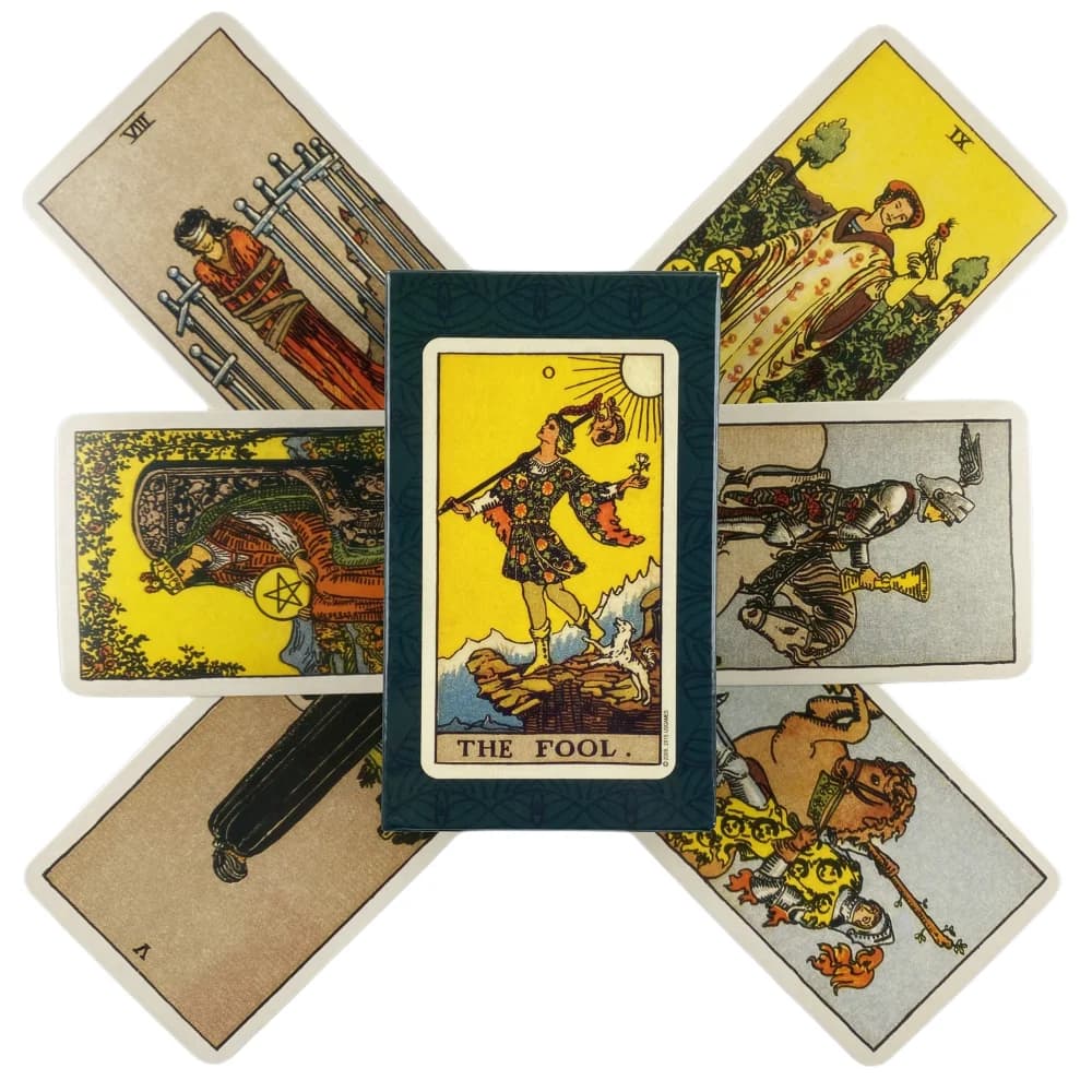 The Rider Tarot Cards A 78 Deck With Paper Guidebook Oracle English Divination Edition Borad Playing Games