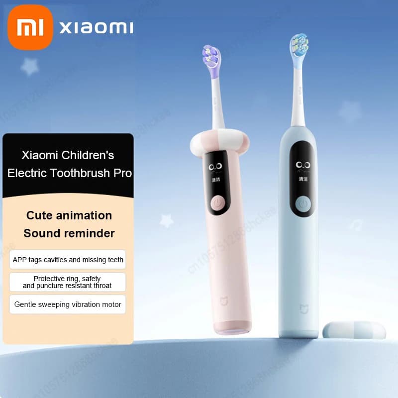 Xiaomi Pro Children's Electric Brush With Intelligent Memory of Battery Exhaust, Mi Home App, Triple Reminder, Morbida Rubber Protective Ring