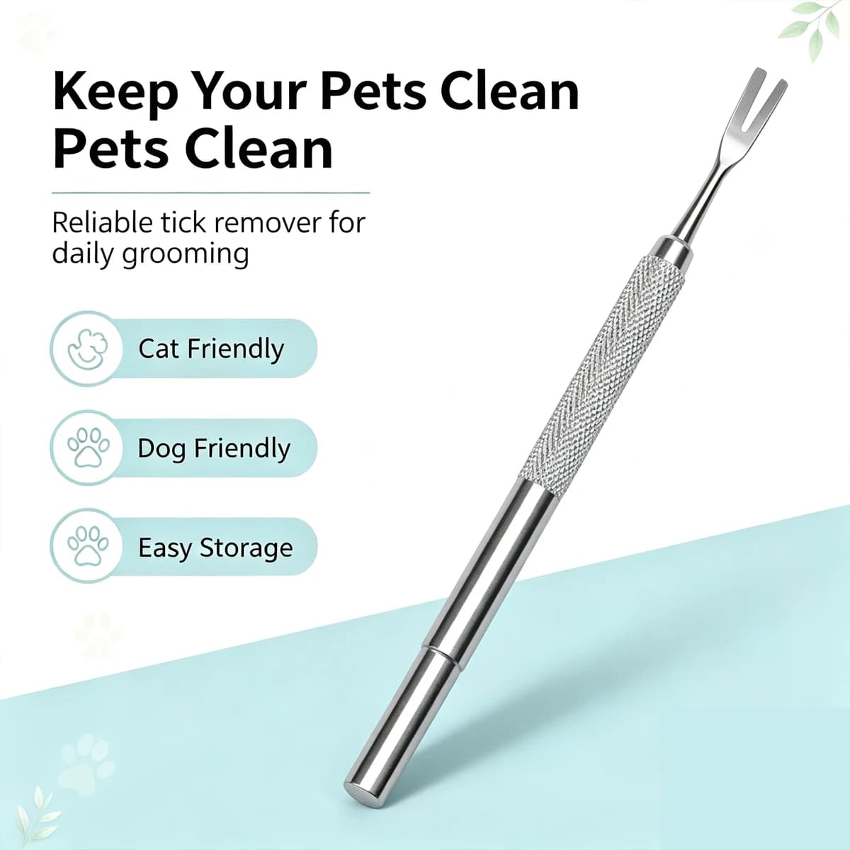 Tick ​​and Flea Tweezers Pets Accessories Removal Dog Remover Grooming Perro Removes Ticks People Pet Clips Supplies Pulls Clip