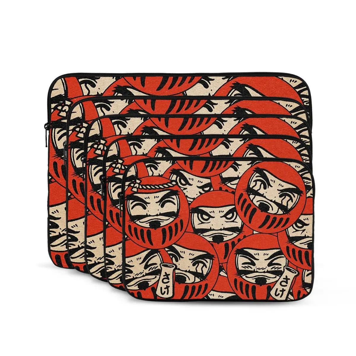 Borsa per laptop per notebook giapponese Sushi Crabs Daruma 10 12 13 15 17 pollici Custodia per notebook Custodia antiurto per tablet
