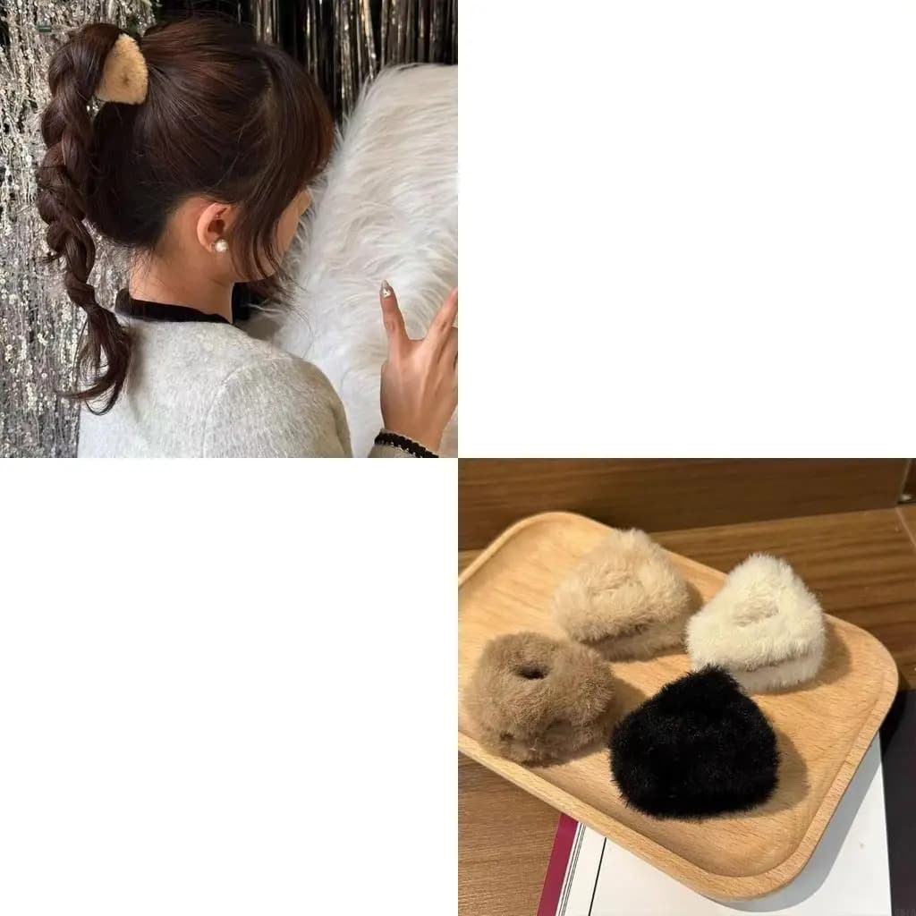 Stylish Plush Cats Ear Hair Clips Delicate Plush Cats Ear Hair Clips Hair Charm Perfect For Adding Playful Touch