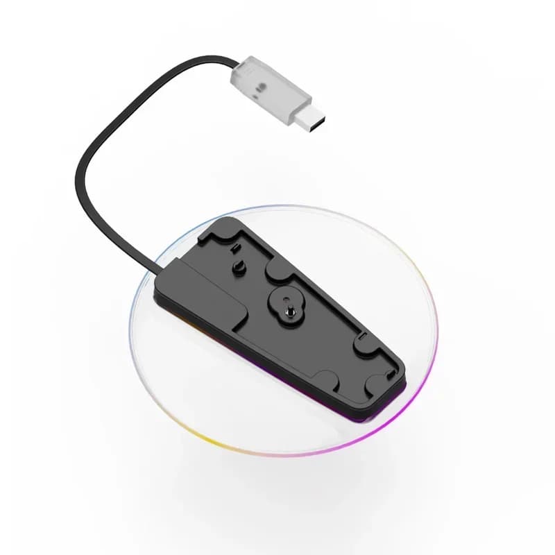 Stand Holder for PS5/PS5 Slim/PS5 Pro with RGB, Vertical Stand for PS5, Acrylic Luminous Base