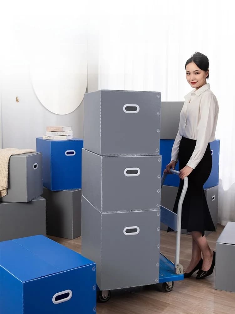 Scatola di Stoccaggio Extra Large per Traslochi con Maniglia, Impermeabile, con Chiusura a Nastro Magico, per Uso Domestico