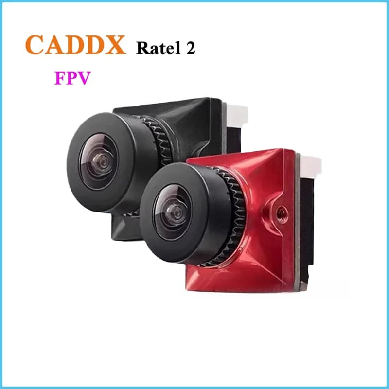 Telecamera FPV CADDC Ratel 2 con Lente da 2.1mm, Commutabile NTSC/PAL, 19*19mm, Super WDR per Droni da Corsa FPV e Modelli RC