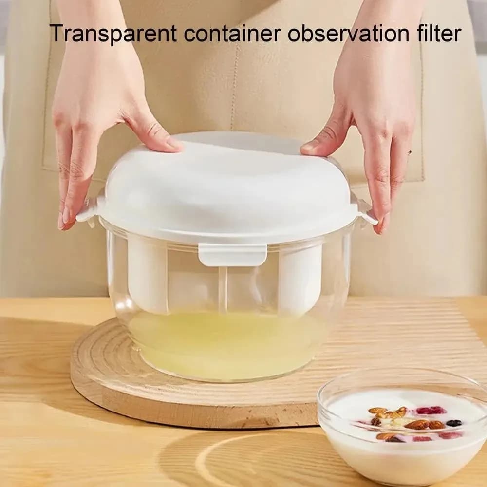 Coffee Yogurt Filter Maker Self-Made greco-Yogurt latte di soia formaggio separatore di siero di latte scarico dell'acqua filtro a rete Fine