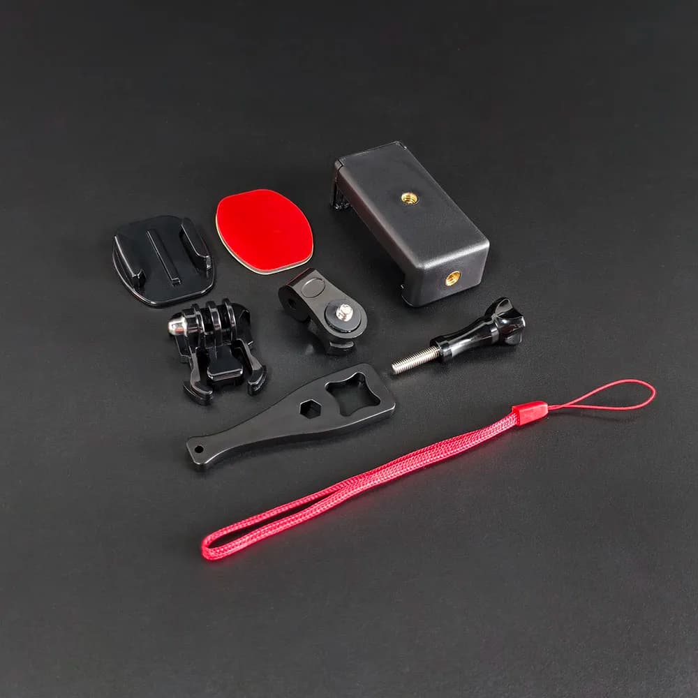 Adesivi Adesivo Base per casco Set di supporti per clip per telefono Adatto per GoPro Hero 13 12 11 10 9 Insta360 X5 X4 X3 Adatto per DJI