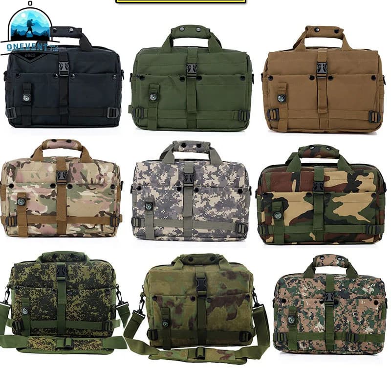Camouflage Computer Escursionismo Campeggio Zaino Ventilatore Borsa a tracolla tattica Fotocamera Fotografia Borsa da viaggio per laptop con bussola