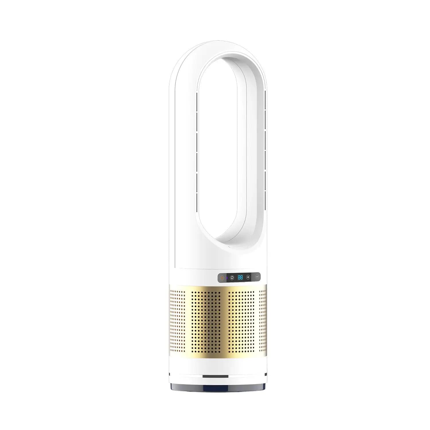 Eliminatore con Ventilatore Senza Pale, Ionizzazione Bipolare, Purificatore d'Aria Elettrico Portatile per Grow Room, Depuratore di Odori