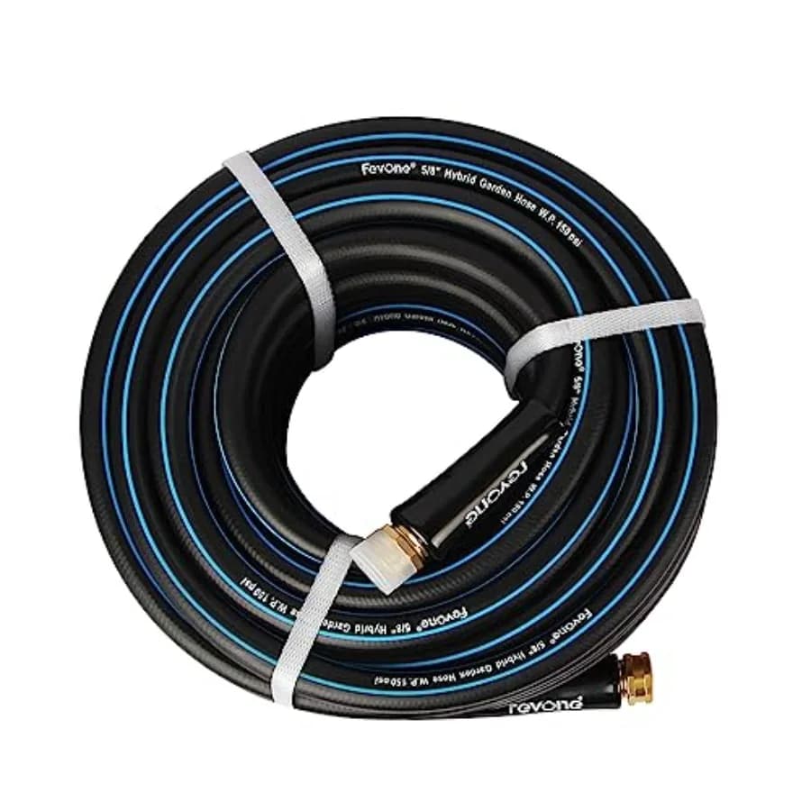 Garden Tube Flexible 15-Meters Anti-Fasting with Material Polymeric Resistant Hybrid, Diameter Inside 16 mm, 20 mm Brass Fittings