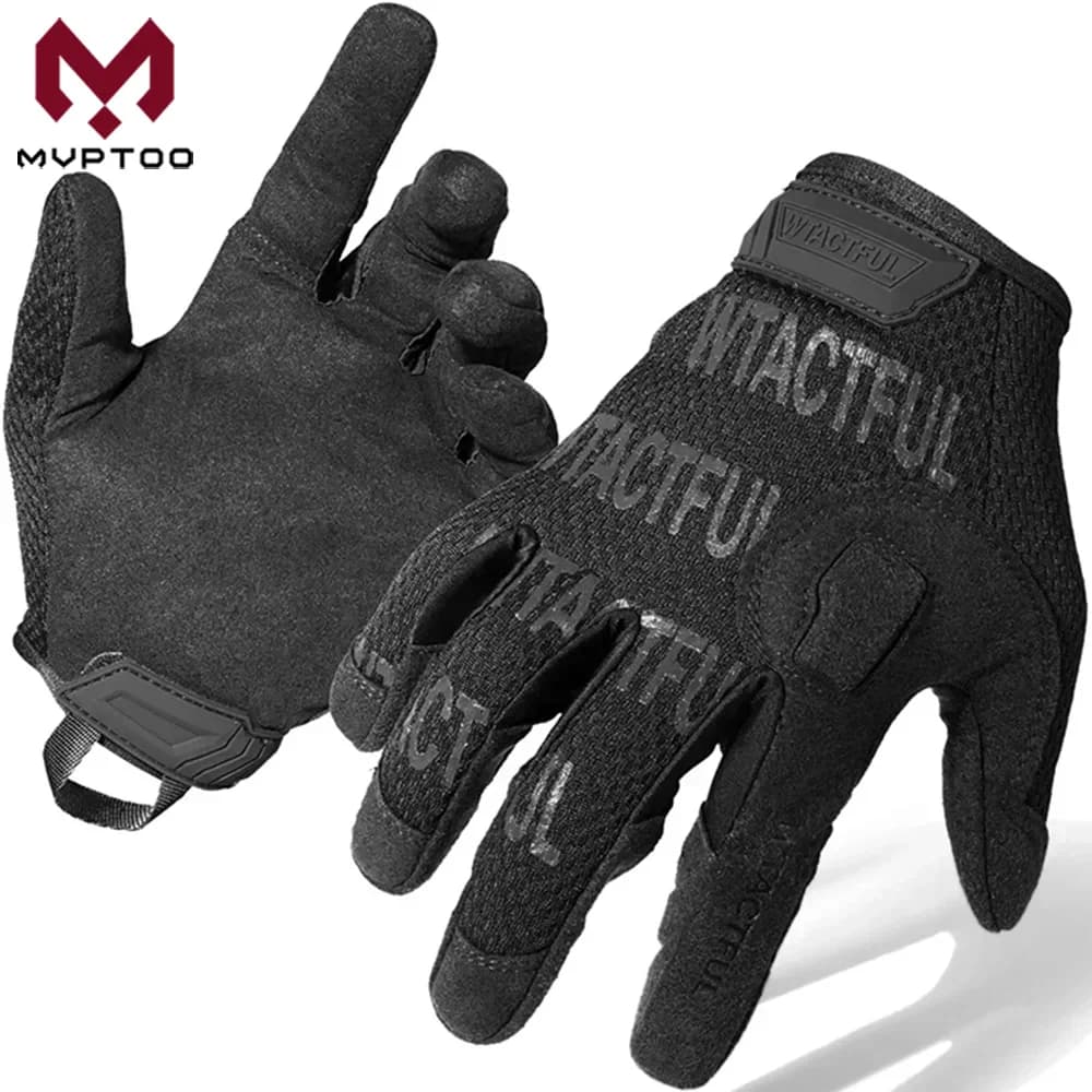 Tactical Outdoor Gloves Touch Screen Sports Hunt Cycling Camping Hiking Paintball Work Guide Light Full finger Man