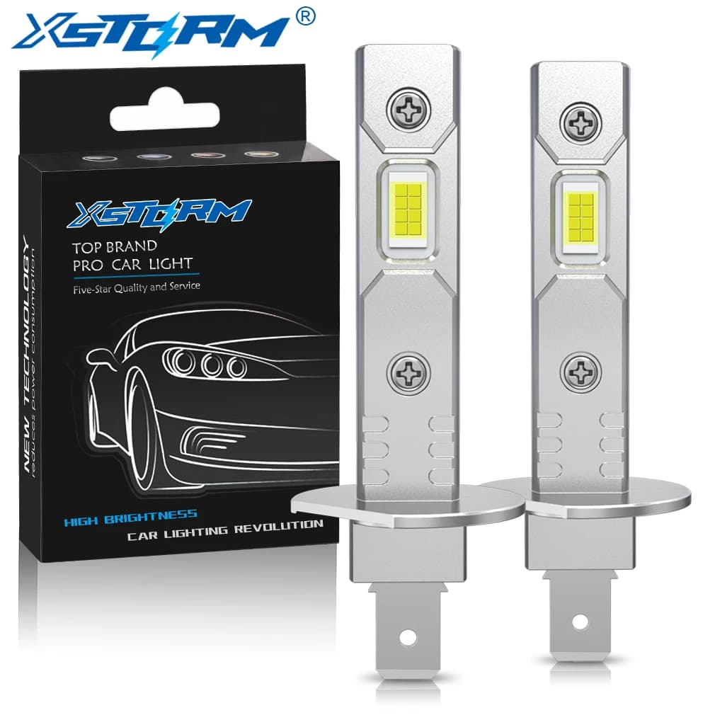 H1 H3 H7 LED Headlight Bulb Mini 60W 20000LM CSP for Car Headlamp Fan Light Auto Diode Fog Lamps 12V 6000K Automobile