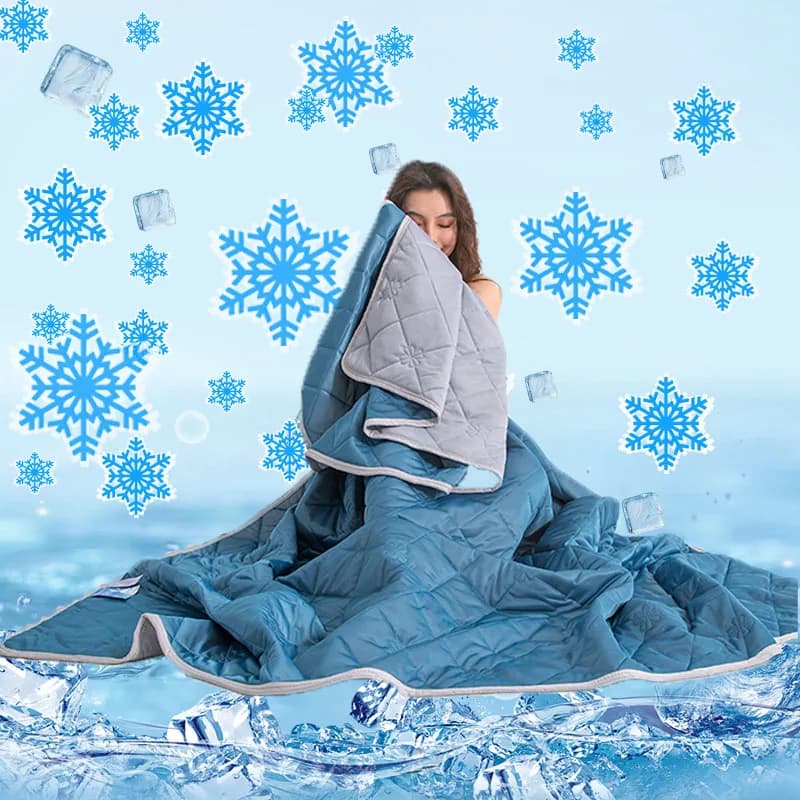 Coperta rinfrescante estiva ultra morbida: coperta rinfrescante leggera, traspirante e facile da pulire per i dormienti caldi, trapunta sottile rinfrescante