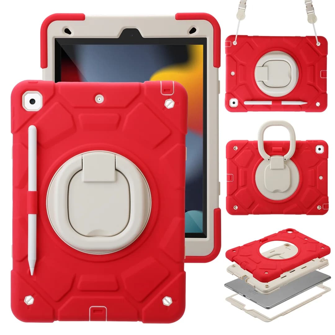 Custodia Robusta per Tablet iPad 7a 8a 9a 10a 11a Generazione 10.2 10.9 Pollici 2026 Nuova con Porta Penna Integrato e Supporto Multi-Angolo