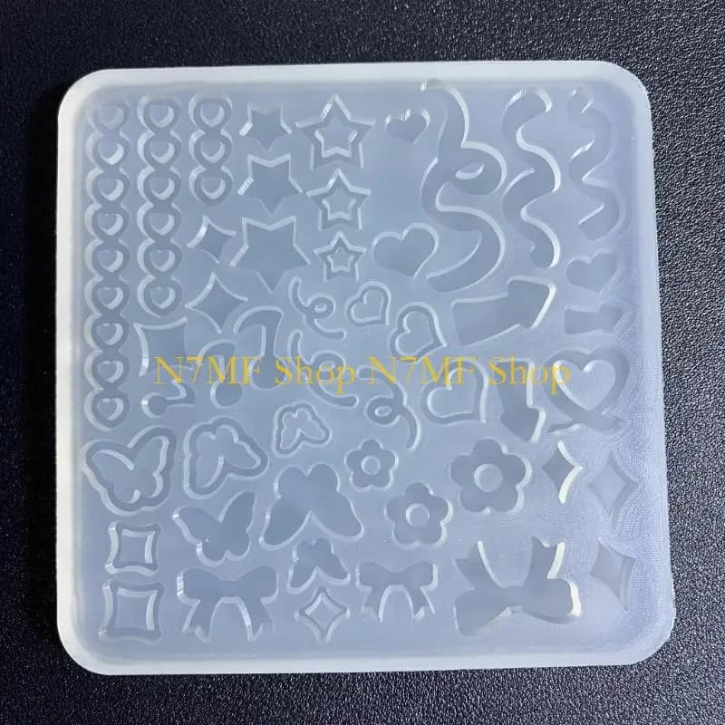 N7mf Star Star Amore a forma silicone Stampo epossidico shaker stampo decoro