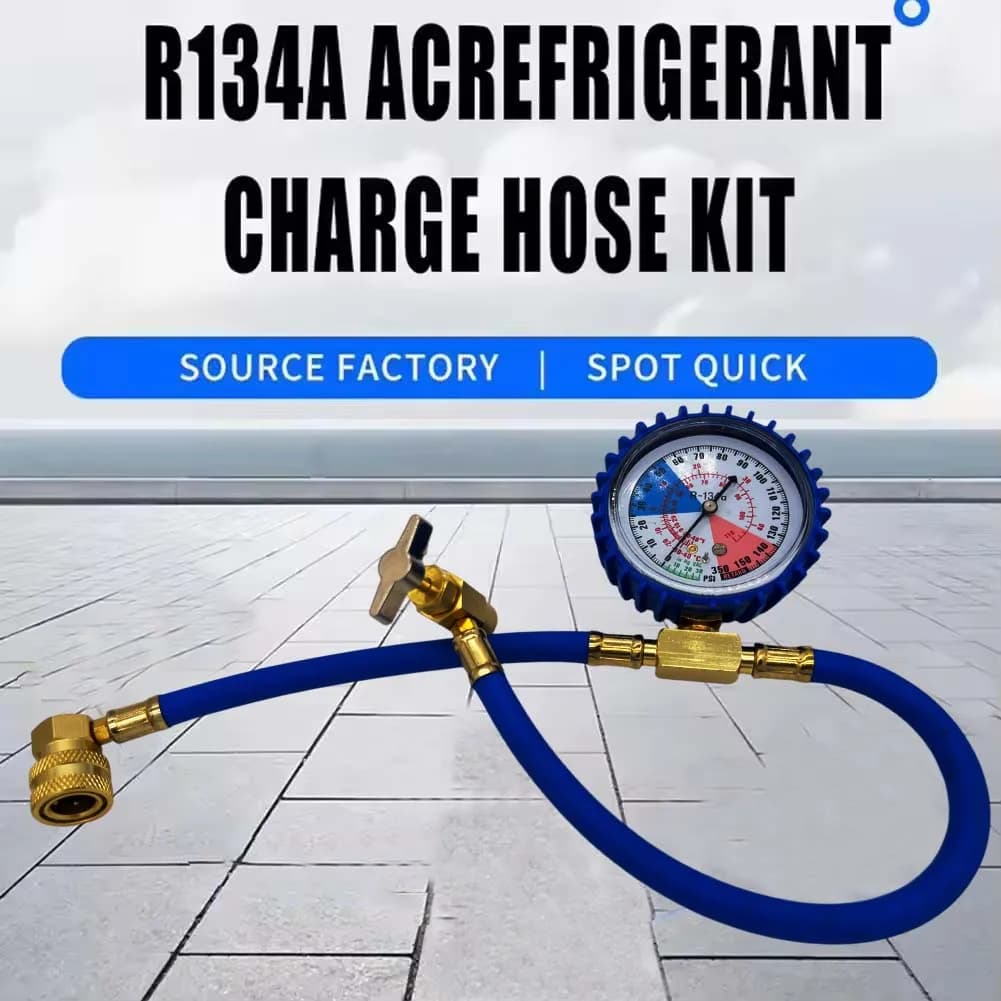 R134a Refrigerante Open Valve Charging Pipe Freon R134a Air Conditioning Recharge Hose Car Air Conditioner Tools
