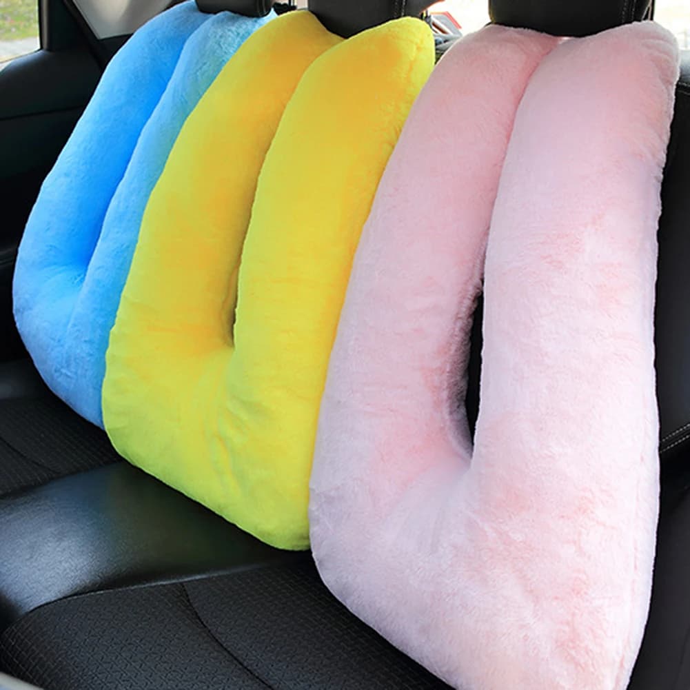 Comodo cuscino per auto, cinture di sicurezza, cuscini, copricuscini per bambini, cuscini da viaggio per dormire, cintura di sicurezza per auto, peluche, simpatico cuscino per animali, spalla
