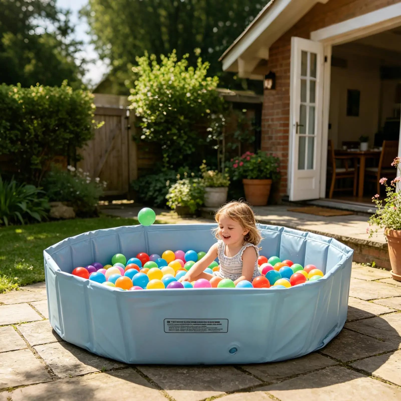 Outdoor Foldable Pet Swimming Pool Portable Kids Play Pool for Cats and Dogs Bath Tub Portable Game Space for Home or Party