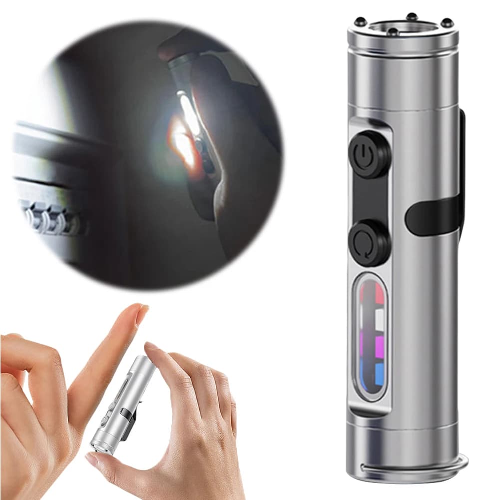 Rechargeable LED tactical torch with cap clip Mini camping torch Waterproof torch for front lamp Emergency from outdoor camping