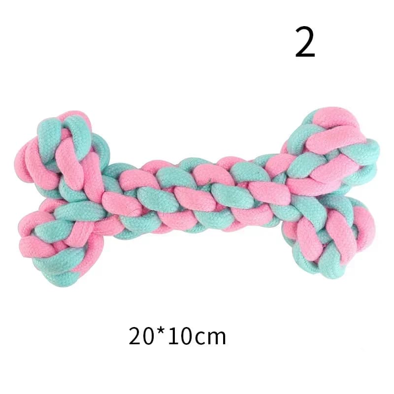 1 pz giocattoli da masticare per animali domestici mini pulizia dei denti dell'animale domestico giocattolo interattivo corda di cotone resistente ai morsi anti rondine giocattoli per cani forniture per cani