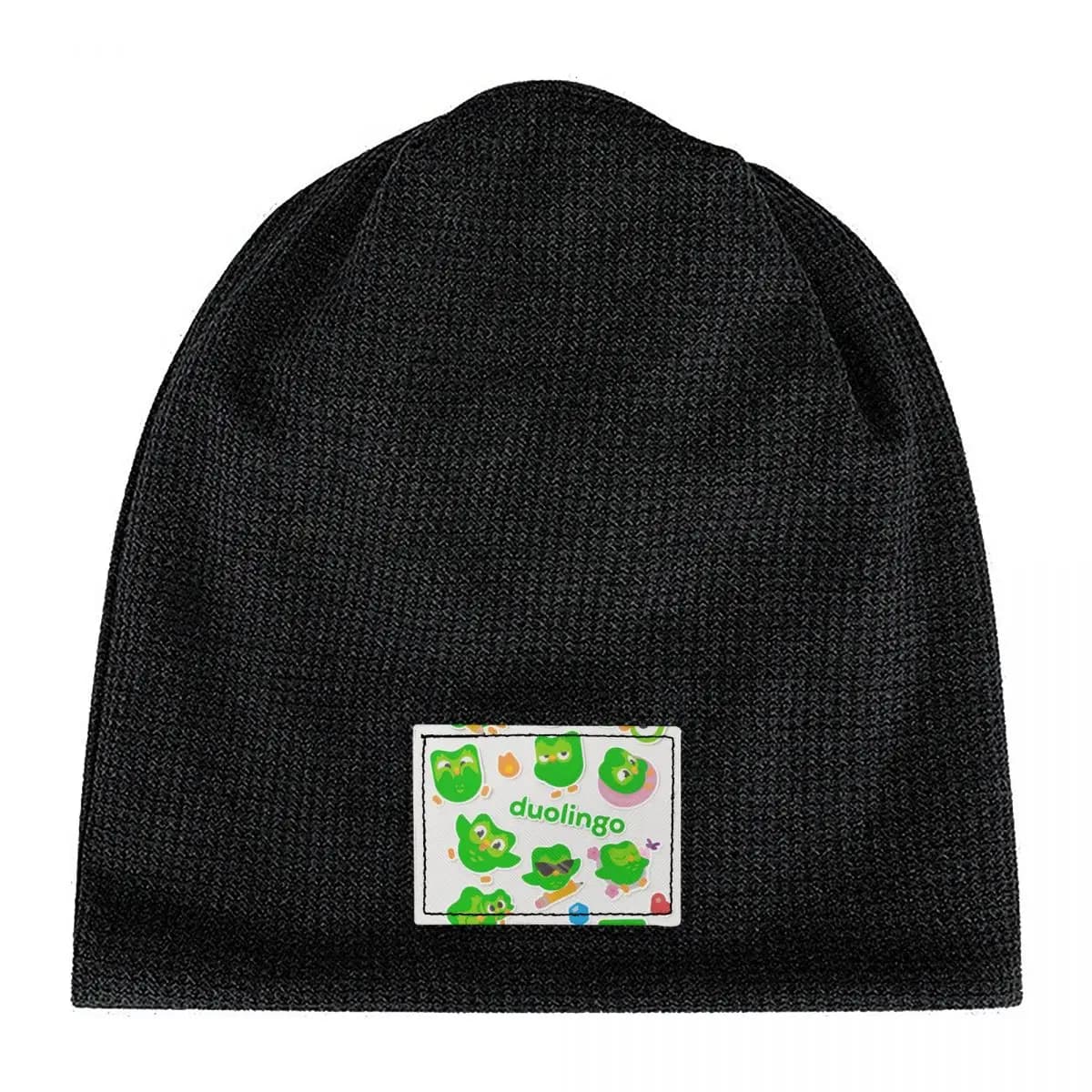 Duolingo Owl Duo Unisex Adult Beanies Caps Fleece-Lined Bonnet Hat Warm Hip Hop Autumn Winter Outdoor Skullies Hats