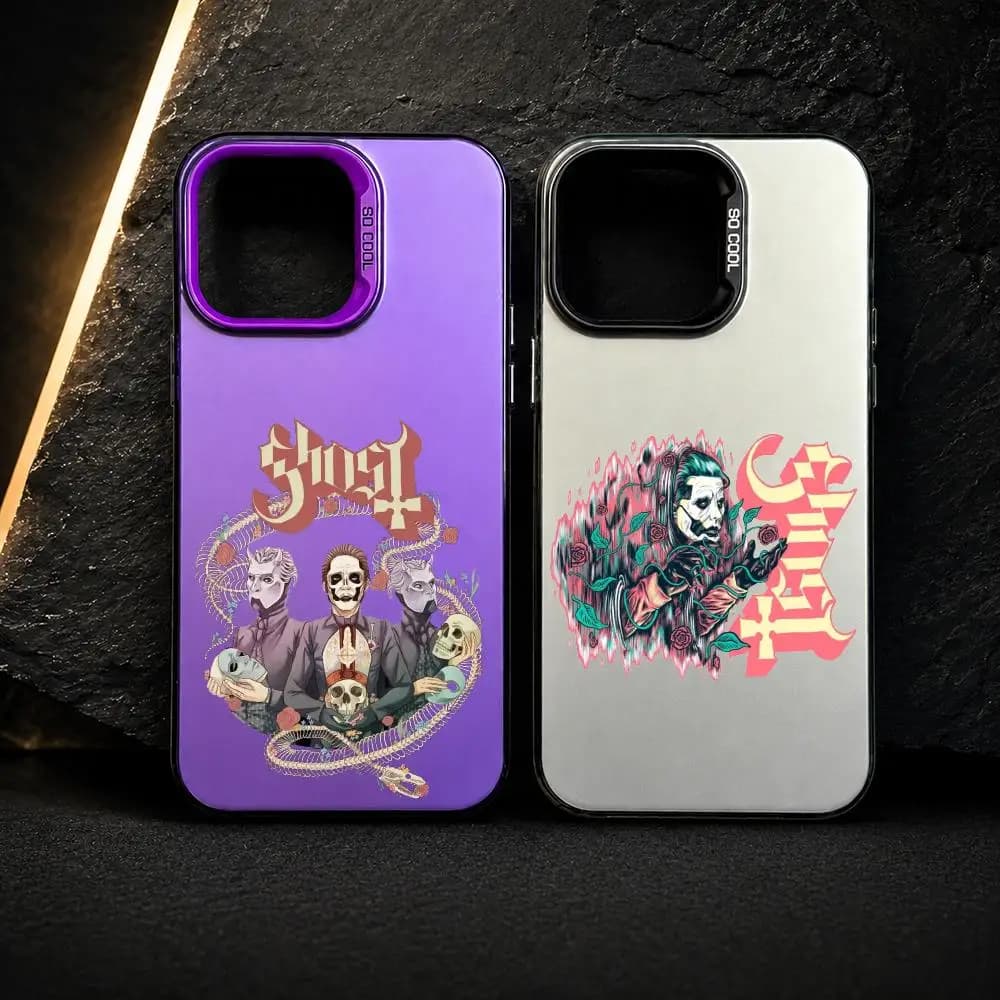 Anime Ghost Hound Phone Case Gradient TPU Soft-Touch Shockproof Case for iPhone 11 12 13 14 15 16 17 Pro Max