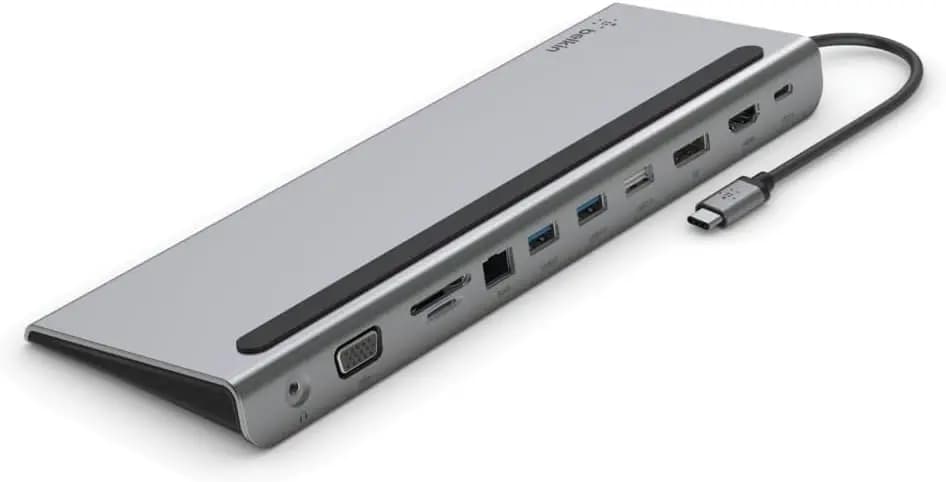 Docking Station USB-C 11-in-1 con HDMI 4K, DP, VGA, 100W PD per MacBook Pro/Air e Laptop