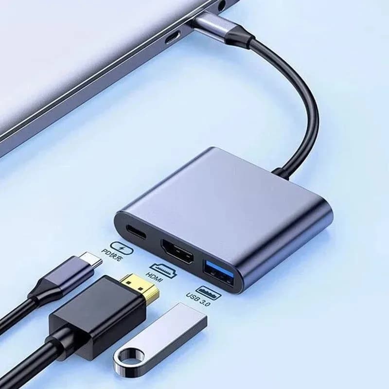 Docking station USB 3.0 compatibile da USB C a Splitter HUB da tipo C a HDMI per convertitore d'aria MacBook