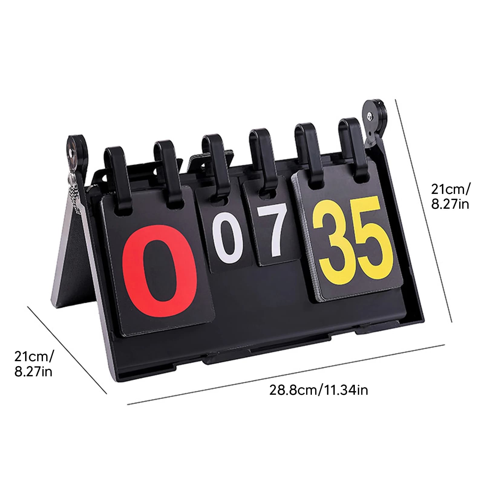 Portable Scoreboard with Large Numbers Score Flipper Double-Sided Score Keeper for Volleyball Ping Pong Cornhole Baseball Games