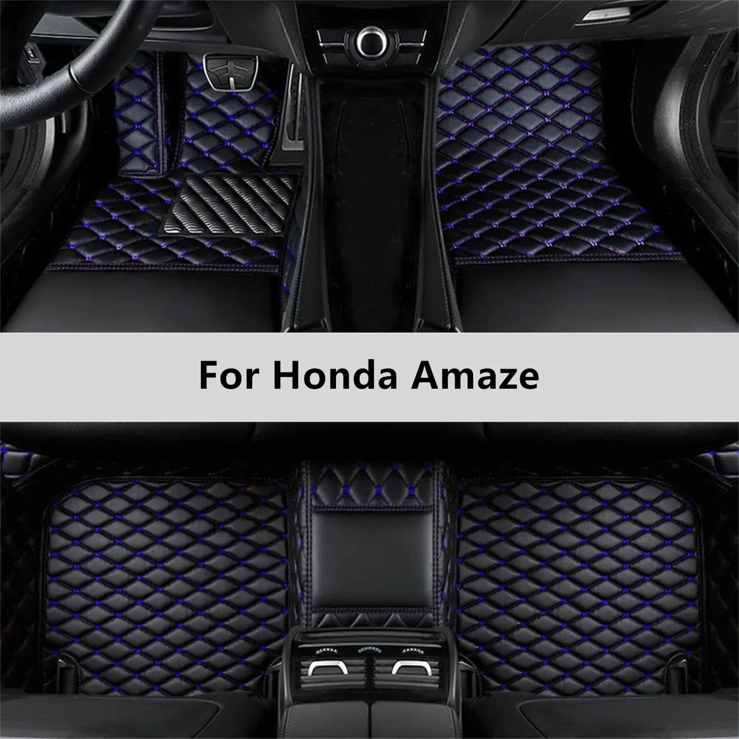 Tappetini per auto personalizzati per Honda Amaze 2024 2025 2026 Tappetino per auto Accessori interni