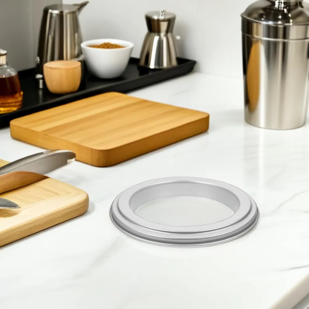 10 Inch Stainless Steel Pizza Shaping Ring Nonstick Smooth Edge Dough Mold for Home Kitchen Restaurant Bakery Uniform Pizza Base