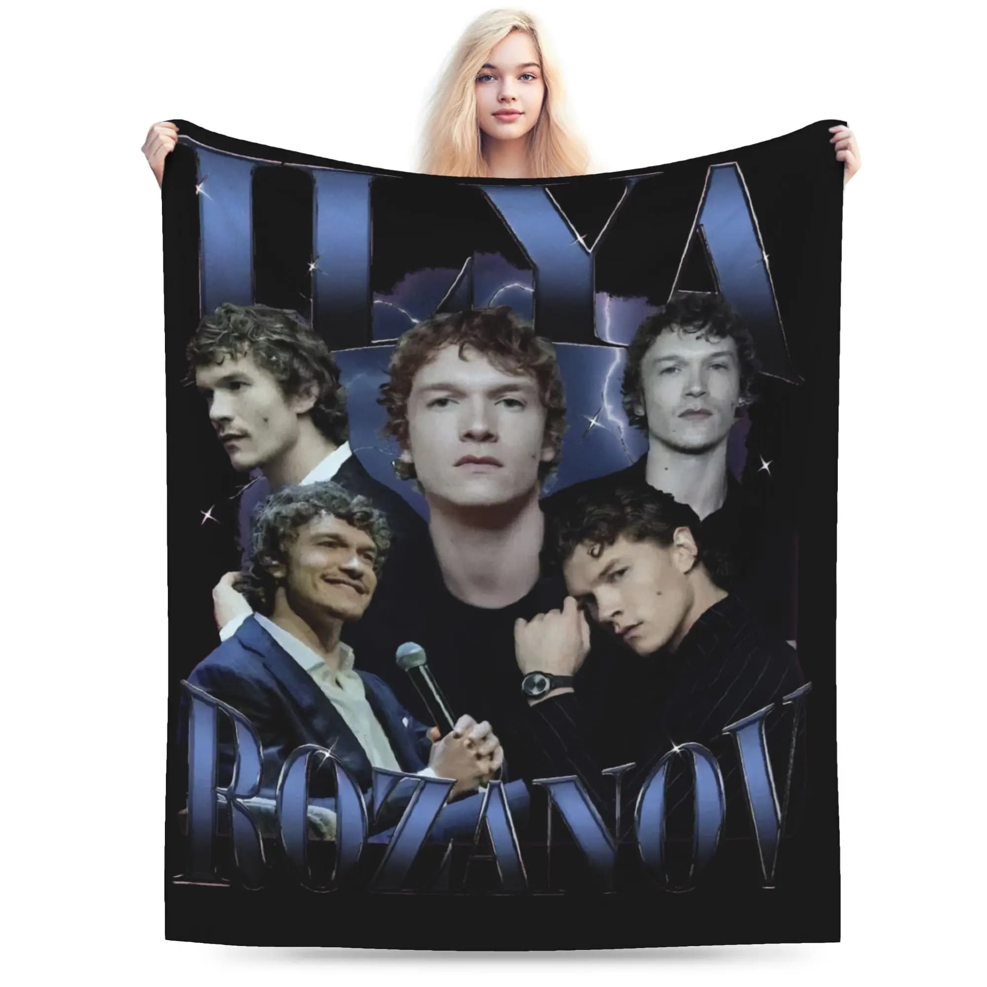 Coperte Vintage Riscaldate Ilya Rozanov Bootleg, Calde e Confortevoli, per Letto, Divano, Sedia, Viaggio in Aereo, Copriletto Autunnale