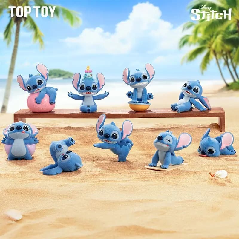 TOPTOY Disney Stitch Yoga Series Blind Box Figure Ornament Birthday Gift Full Box