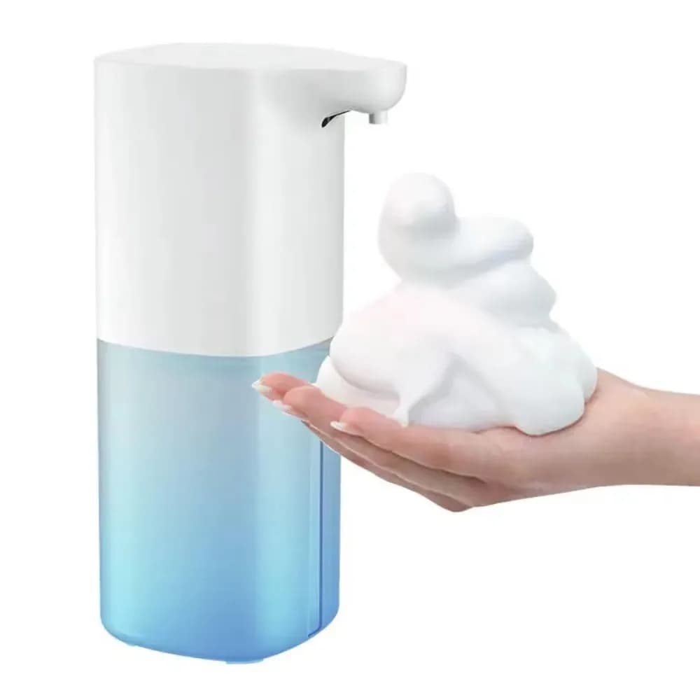 Dispenser di Sapone Automatico da 350ml/600ml con 4 Livelli Regolabili, Sensore Intelligente USB e Sensore a Infrarossi