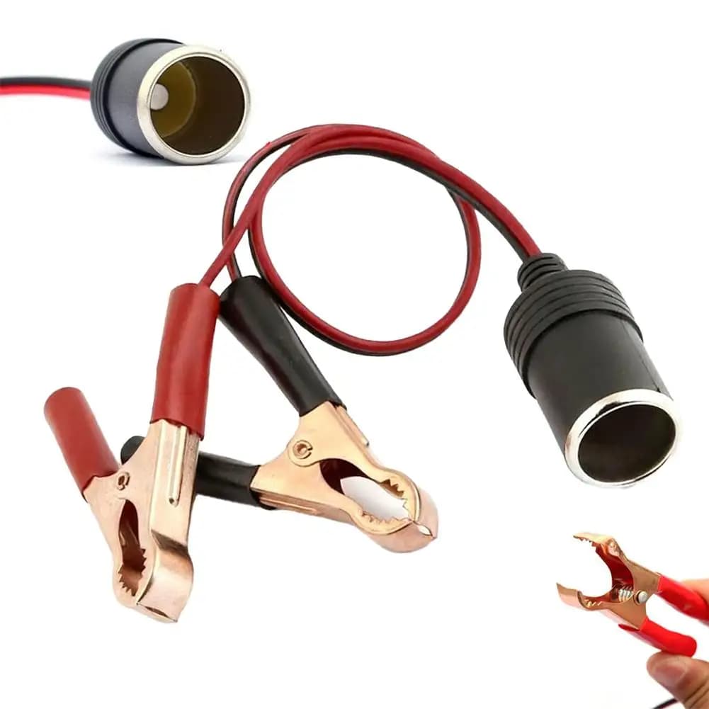 Clip per batteria per auto da 12 V per presa accendisigari Adattatore in rame puro ad alta potenza 35/100 cm per uso automobilistico