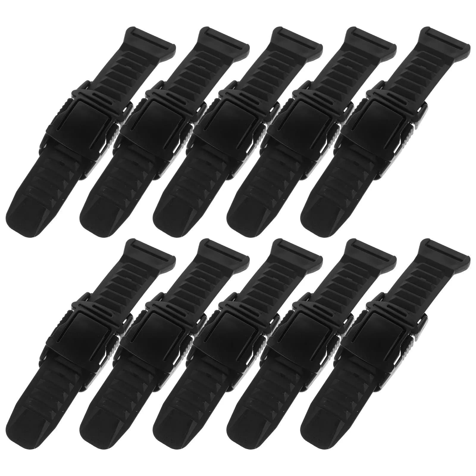 Set da 10 set di cinghie regolabili in plastica resistente per borse Zaini Cinture Borsa di ricambio per collare per cani