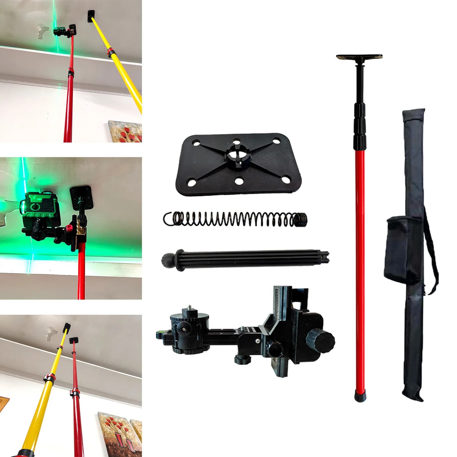 Livello Laser asta telescopica supporto per soffitto artefatto livello asta di sollevamento Bracketstand livellamento automatico parete stabile accessori