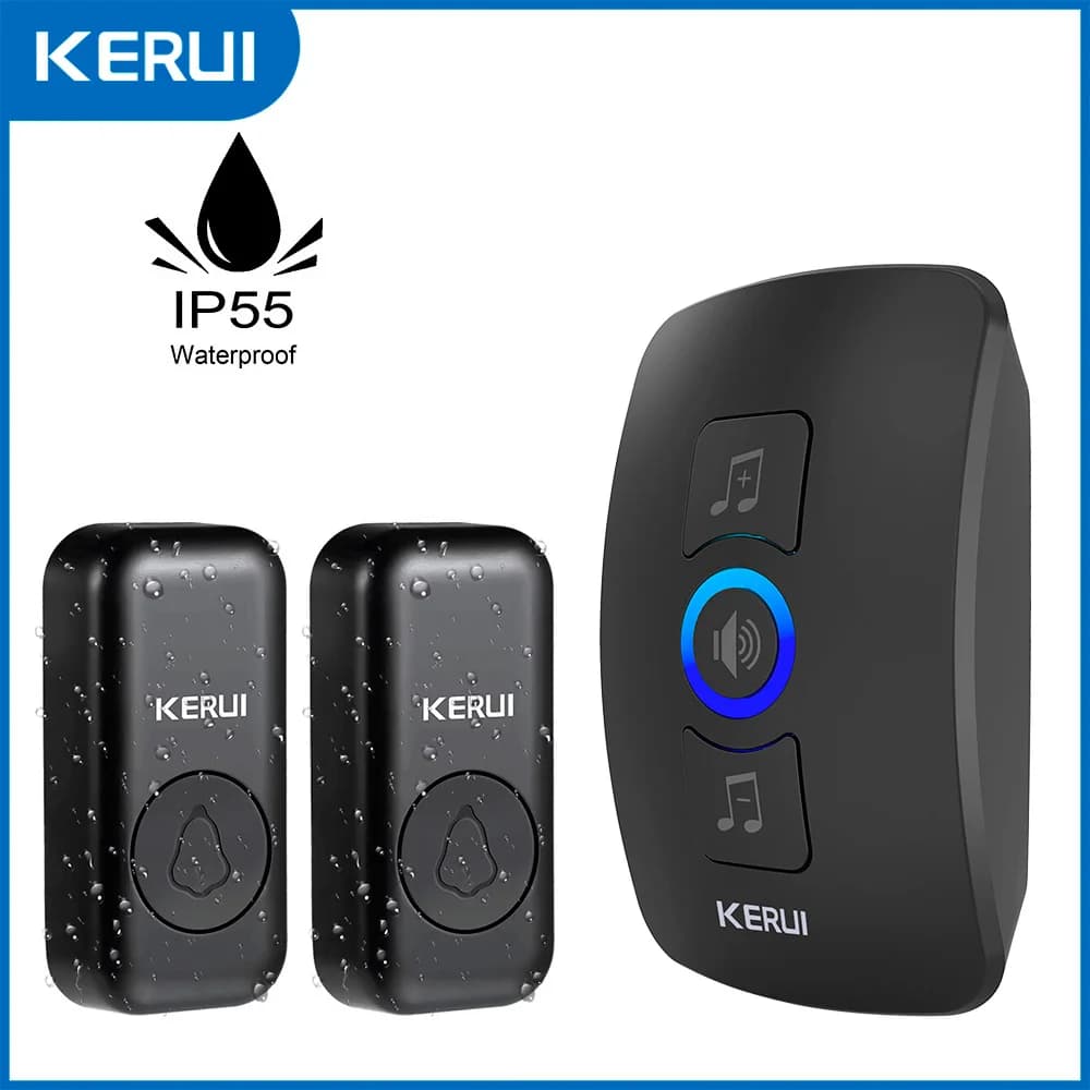 KERUI campanello senza fili impermeabile OutDoor Smart Home campanello di benvenuto melodie campanelli LED Flash Security Volume regolabile
