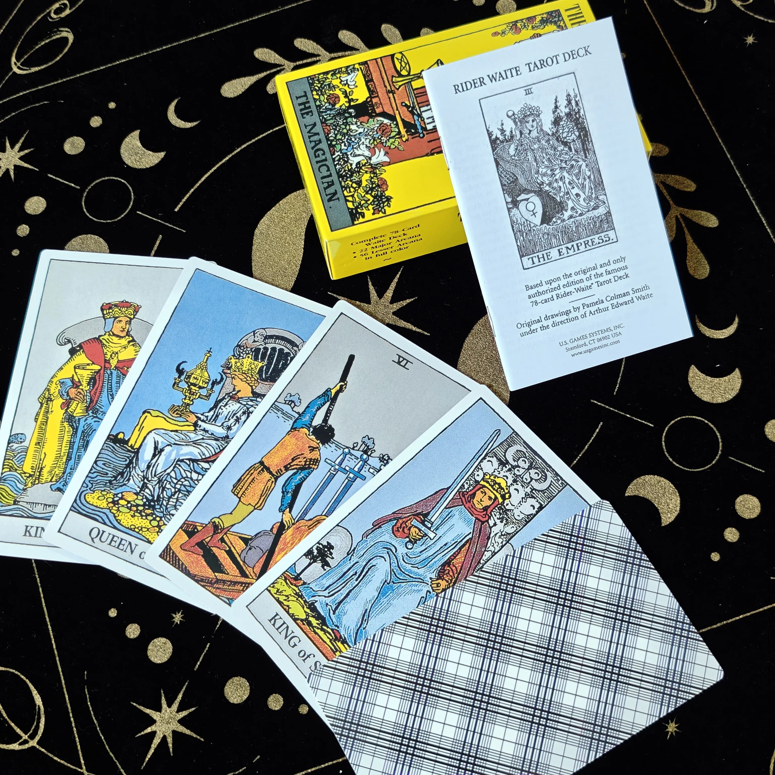 12x7 cm The Rider Tarot Deck Inglese The Authentic Rider-Waite Tarot Deck Libretto Essenziale per Tarot Principianti Esperte Lettura Carta