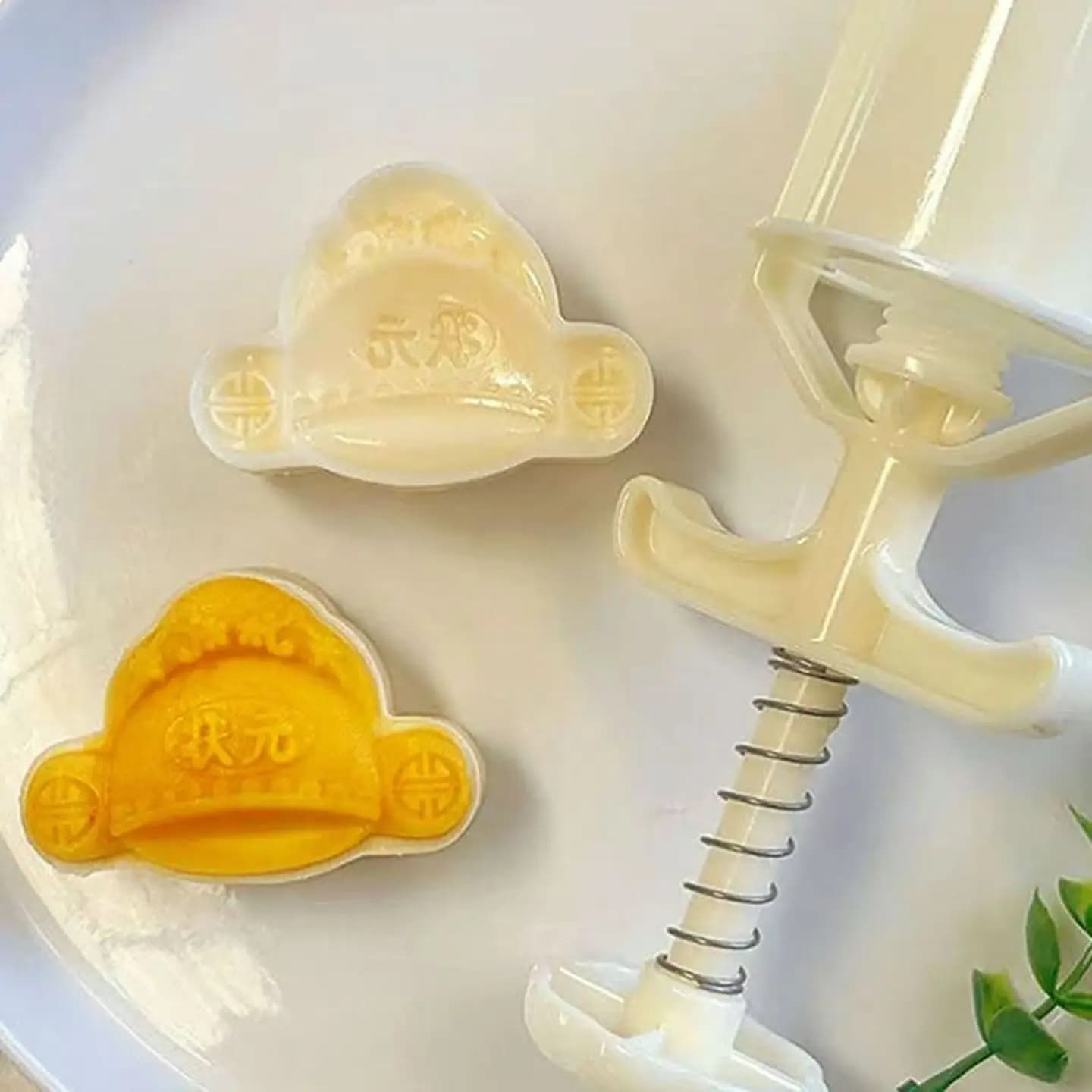 Stampo da cucina per dolci a forma di cappello pressato a mano, per torte di ananas, torte di fagioli verdi, mooncake con guscio ghiacciato, per uso alimentare