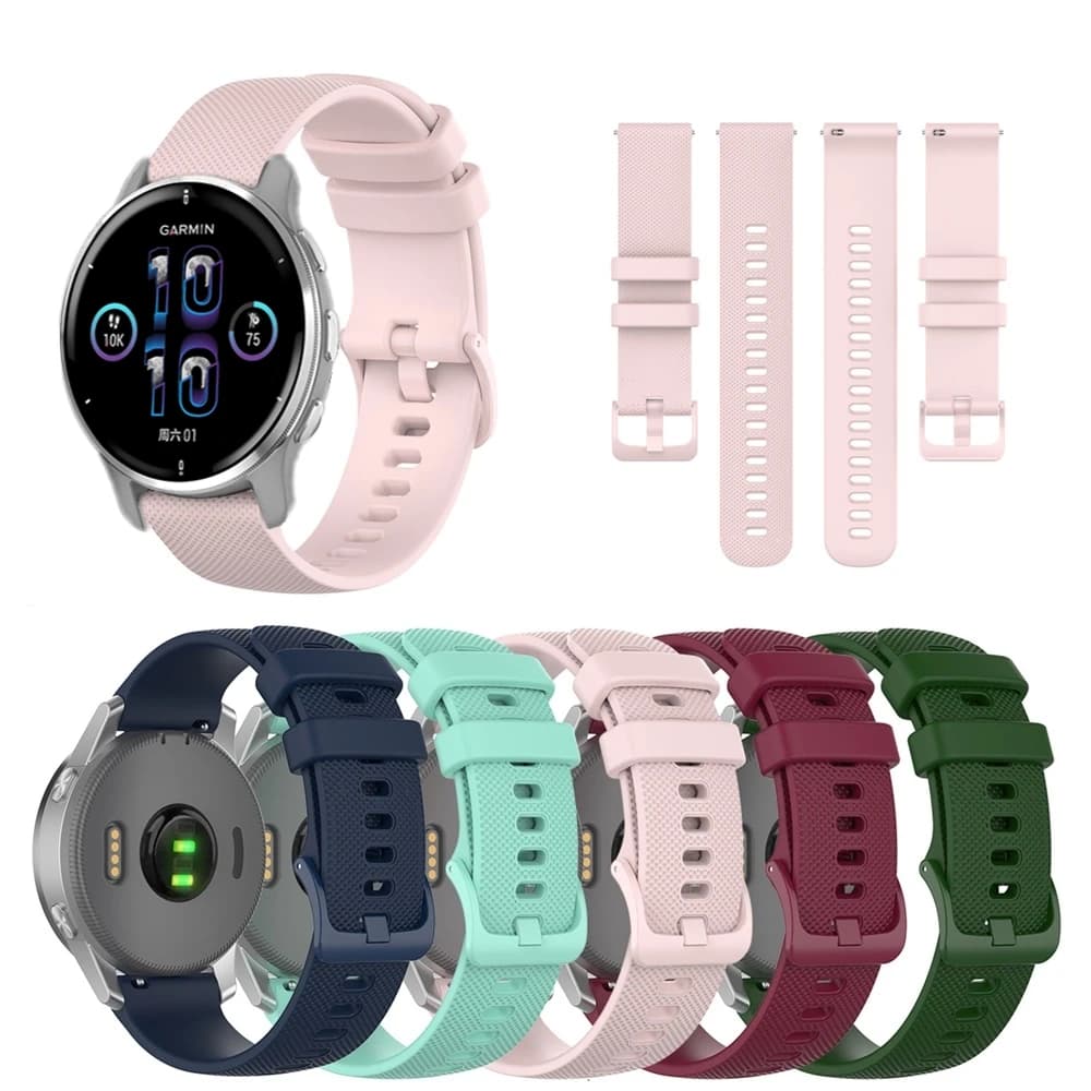 Cinturino originale in silicone per Garmin Vivomove Sport Venu 2 Plus Smart Watch Bracciale per Vivo WATCH 2 Xiaomi S1 TicWatch GTK GTA