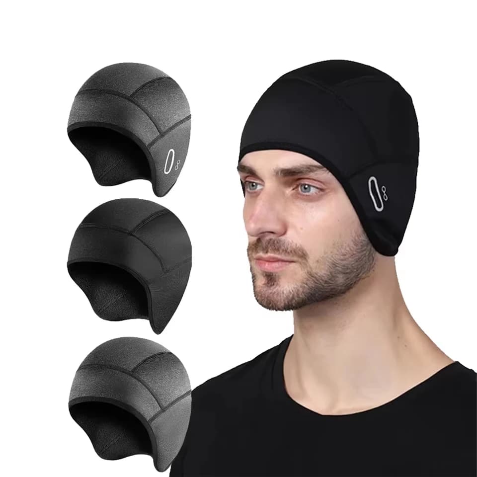 Cycling cap with glasses hole Winter helmet Outdoor sports Skiing Motorcycle Riding Riding Bike Hat Windproof Copricapo Woman Man