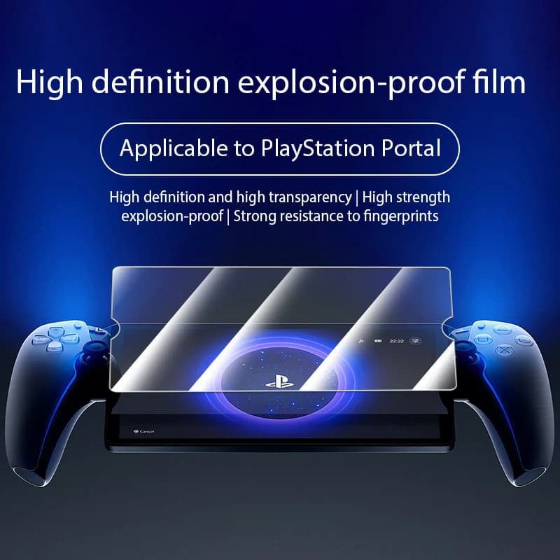 2PCS Protezione per lo schermo per Sony PlayStation PS5 Portal Accessorio per giochi in vetro temperato HD anti-graffio e anti-impronta digitale