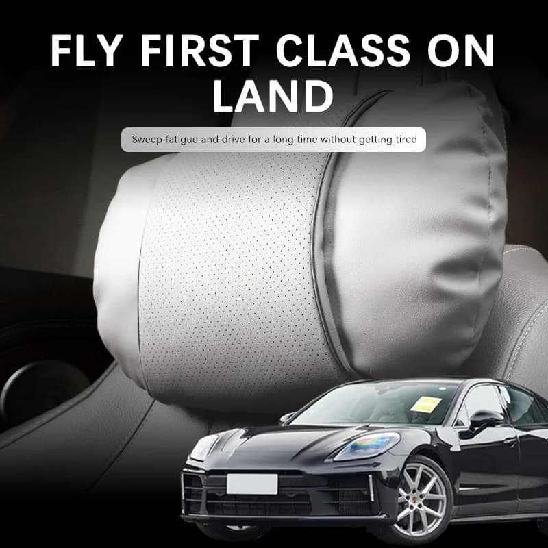 Supporto per auto poggiatesta per Porsche Panamera 2010-2016 Cayenne Macan cuscino per il collo in pelle scamosciata per auto accessori da viaggio morbidi e confortevoli