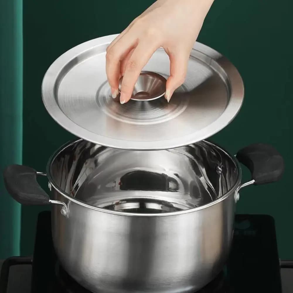 New Stainless Steel Pot Lids Universal Reusable Cookware Lid Frying Pan Metal Lid