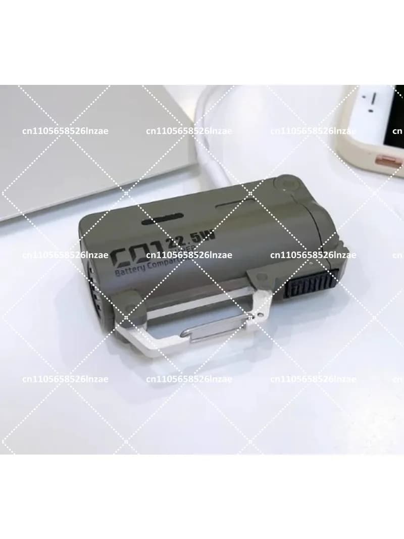 Outdoor Portable 5000mAh Power Bank 22.5W Fast Charging with Built-in Cable, Replaceable Battery for Travel
